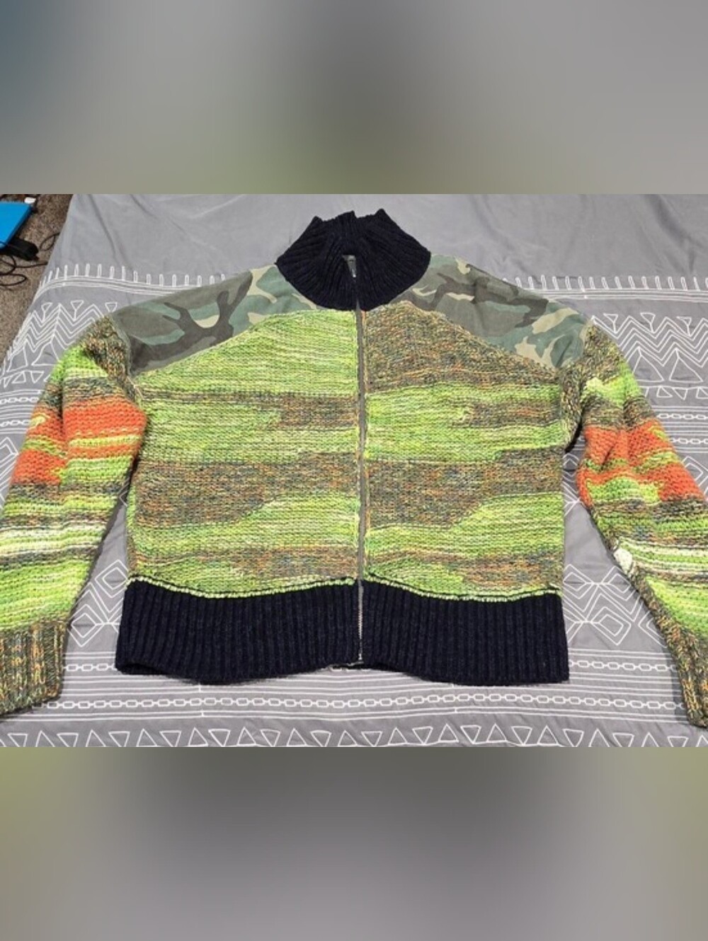 Free People Camo Clash Jacket Size Large